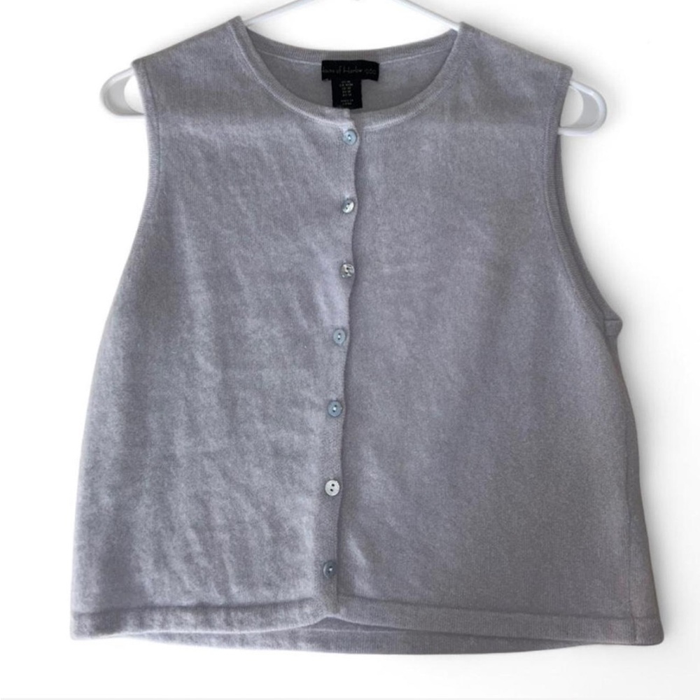 House of Harlow 1960 Light Gray Fluffy Button-Up Cardigan